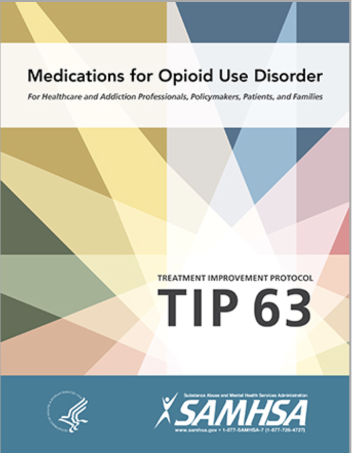 SAMHSA’s TIP 63 Medications for Opioid Use Disorder TIP 63 reviews the use of the three Food and Drug Administration (FDA)-approved medications used to treat opioid use disorder (OUD)—methadone, naltrexone, and buprenorphine—and the other strategies and services needed to support recovery for people with OUD. Read more about it in the ATTC/NIATx Service Improvement Blog (link to http://attcniatx.blogspot.com/).
